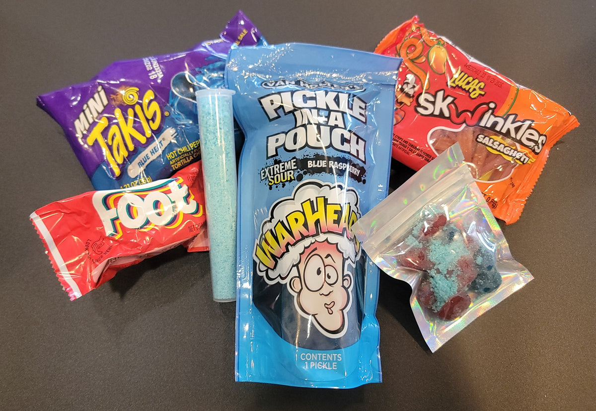 Sour Blue Raspberry Pickle Kit